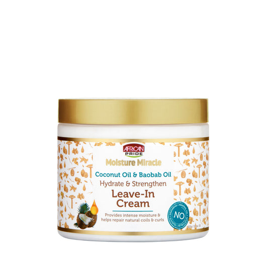 CREMA SIN ENJUAGUE DE ACEITE DE COCO Y ACEITE DE BAOBAB, 15 OZ